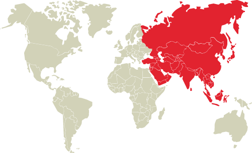 world region as